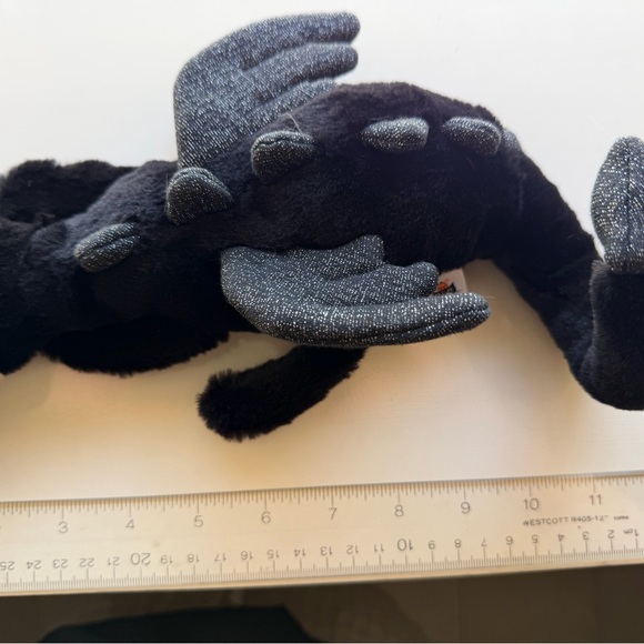 Black and Gray Dragon Plush Toy - Picture 3 of 10